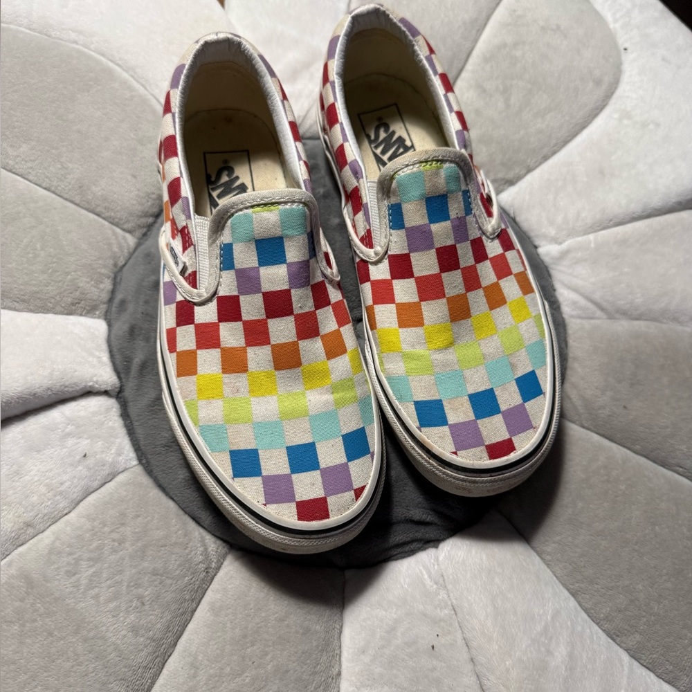 Vans colors Checkerboard Slip-On Sneakers